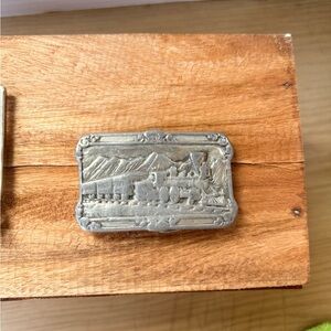Silver Train Belt Buckle